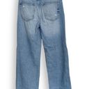 ZARA Distressed Wide Leg Jeans Photo 4