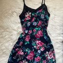 Xhilaration Crochet Yoke Floral Slip Dress Photo 0