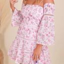 Romantic Floral Pink Dress from Boutique Size L Photo 1