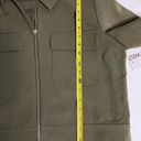 Nine West NWT  Women's Olive Green Liam Zip Up Utility Jacket Blazer Size M Photo 5