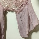 indigo. Rose Maternity dress tunic size S soft pink color roomy beautiful crochet Photo 8
