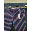 Harper  Women's Blue Striped Cotton Straight Legs Mid Rise Standard Dress Pant Photo 9