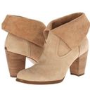 UGG  “Thames” Nude Suede Leather Ankle Heeled Boots in Wet Sand Color Size 6 Photo 0