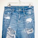 American Eagle Light Wash Ripped Highest Rise 90’s Boyfriend Jeans Photo 2