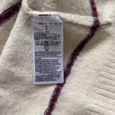 Old Navy Cream & Maroon Striped Mock Neck Plush Tunic Sweater Photo 9