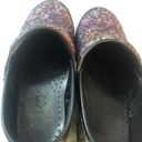 Dansko Women’s Professional  Clogs SZ 5.5/6 Multicolored Polka Dot Leather Photo 11