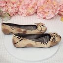 DKNY  Bianca Snake Embossed Buckle Ribbon Round Toes Flats Size 7.5 Photo 4