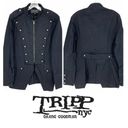 Tripp NYC Vintage  Goth Military Band Steampunk Jacket Size Skull Button Black XS Photo 1