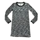 Madewell  Heathered Black Knit Sweatshirt Dress Size Small Photo 2