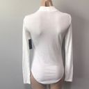 No Bo  No Boundaries White Ribbed Bodysuit Medium Photo 3