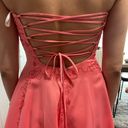 Cache Women’s Vintage pink rhinestones strapless  prom dress size 9/10 Photo 1