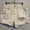 Aeropostale White Denim Shorts Photo 0