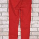 J Brand  Cropped Rail Skinny Jeans in Dark Coral Size 27 Photo 7