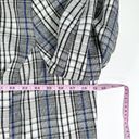 Nine West Plus NWT Size 4X Blue Multi Plaid Single Button Longline Blazer Photo 9