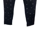 Hudson Jeans Hudson Riley Grommet Studded Slim Boyfriend Jeans in Stellar Black Size 25 Photo 9