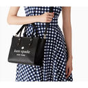 Kate Spade  New York Black Leather Ella Tote Classic Work Bag Photo 4