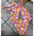 Stone Fox Swim  Azalea One Piece Swimsuit Retro Bloom Print Large $200 Photo 5