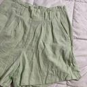 Abercrombie & Fitch Linen Mint Green Shorts Photo 1