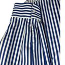 Foxcroft  Blue White Striped Long Sleeve No Iron Button Up Collar Top 18 Photo 1