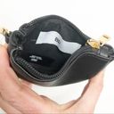 BP  Half Moon Key Chain Pouch Faux Leather Black Photo 3