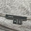 Vince  Grey Knit Pima Cotton Long Sleeve Size Medium Photo 2