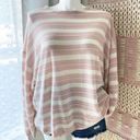 ALLSAINTS  Cassia Baby Pink Striped Slouchy Sweater Women’s Large Photo 0