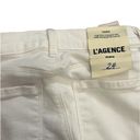 L'Agence L’AGENCE High Rise cropped Slim White Denim Size 24 Photo 3