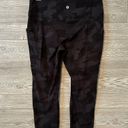 Lululemon  black and grey camo leggings align size 10 25” inseam Photo 2