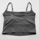 SKIMS Fits Everybody Cropped Cami Top Gunmetal Grey Size Small NEW Photo 3