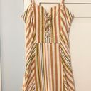 Aeropostale Striped Sweetheart Lace-Up Slim Dress Photo 3