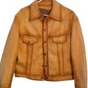 ADAM & EVE VINTAGE 1960 LEATHER DISTRESSED WESTERN BOMBER JACKET RARE, BOHO CHIC Size L Photo 0