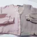 ONIA  Color Block Waffle Knit Crop Cardigan Photo 8