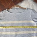 J.Jill Blue & Cream Striped Sweater by  size small Photo 4