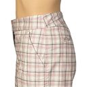 Tommy Bahama  khaki, beige and red plaid flat front Bermuda shorts in size 4. EUC Photo 4