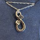 The Bradford Exchange  mother and daughter  diamond infinity necklace 925 Photo 2