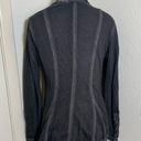 Aratta Silent Journey gray velvet trim military blazer jacket. Size S Photo 4