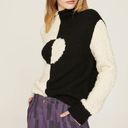 Rachel Antonoff Black & White Cookie Sweater Mock Neck Knit size Medium Photo 1