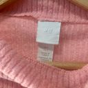 H&M Light Pink Ribbed Knit Chic Sweater Size S Photo 2