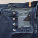 prAna New  Buxton Mid Rise Slim Boyfriend Jeans Stretch Denim Deep Blue Size 14 Photo 16