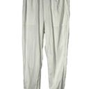 Faherty Women's Arlie Lightweight White Linen Blend Jogger Pants Small S Pockets Photo 0