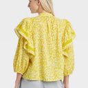 Who What Wear NWT Women's Ruffle 3/4 Visit Sleeve Lace Trim Blouse in... Photo 1