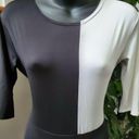 Boutique Body Women White & Black Polyester Short Sleeve Round Neck Jumpsuits L Size L Photo 4