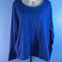 White Stag  Blouse Royal Blue Long Sleeve Size XXL Photo 0