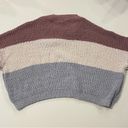 Debut Size M Striped Popcorn Cropped Sweater Good Condition Photo 1