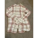 Thread and Supply  White & Maude Plaid Button Down Long Sleeve Top M Photo 4