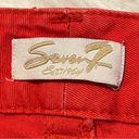 Seven7 Seven Distressed Denim Cropped Jeans Red Orange Color Women’s Size 12 READ Below Photo 10