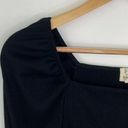 Project Social T  Black Square Neck Puff Sleeve Top Women's Size Extra Small XS Photo 1