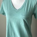 Pendleton  | Green V-Neck Pocket Burnout Tee Photo 1