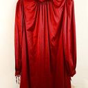 Badgley Mischka Belle  Dress Wine Red Gigi Mock Neck Long Sleeve Trapeze Sz 2 NWT Photo 0