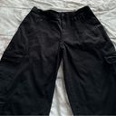 Edikted  Zaria Y2K black wide leg cargo pants with pockets, size M utility fall Photo 10